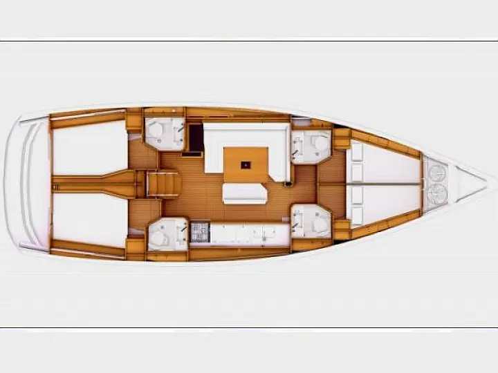 				layout Jeanneau sun odyssey 479