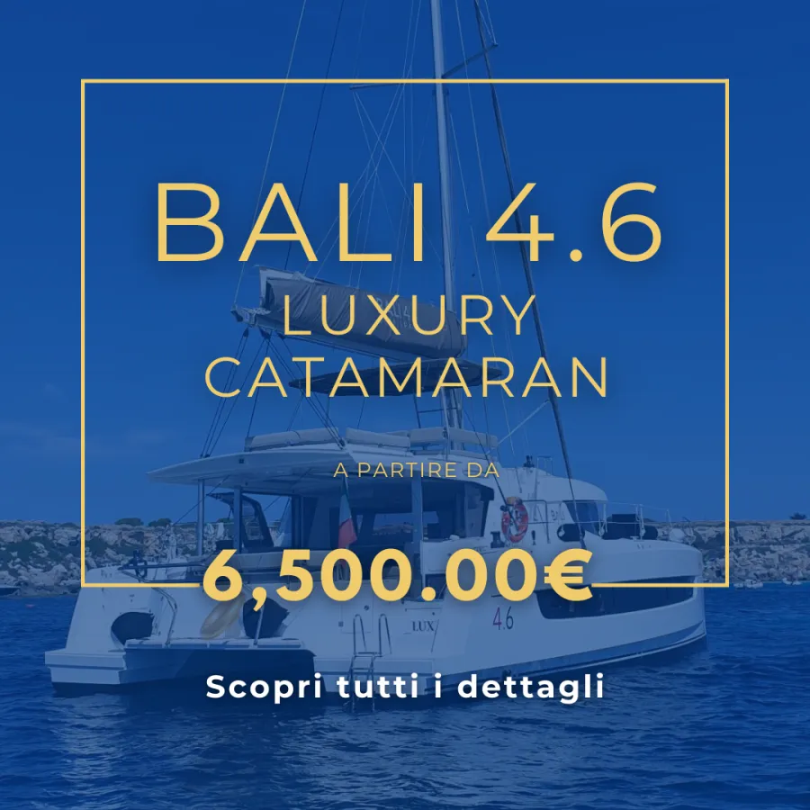 Noleggio Catamarano Isole Egadi Regalati una vacanza da sogno a bordo del Bali 4.6 - La tua Suite sul mare